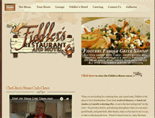 Tablet Screenshot of fiddlersrestaurant.com